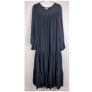 Joyfolie Romantic Bohemian Prairie Photo Shoot Ready Maxi Dress | M